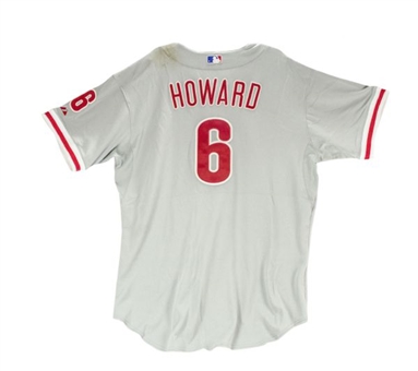 2011 Ryan Howard Philadelphia Phillies Road Game Worn 2 Home Run Jersey (MLB Authenticated)
